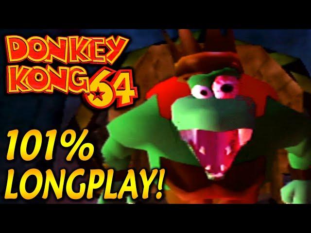 101% Full Walkthrough of Donkey Kong 64 with ALL RAINBOW Coins!