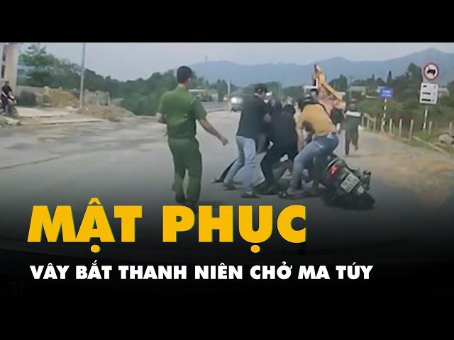 Trích xuất camera vụ mật phục vây bắt thanh niên chở gần 30 ngàn viên ma túy bằng xe máy