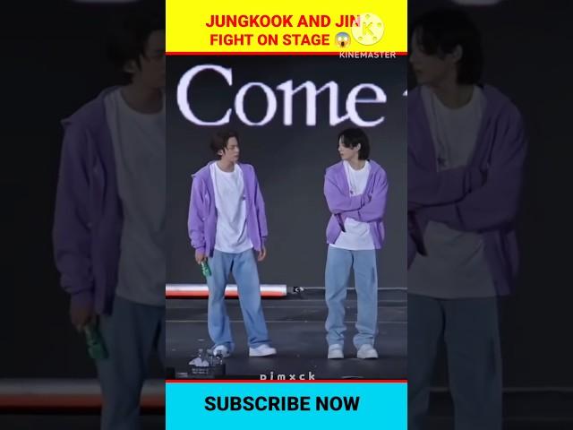 jungkook and jin fight on stage  #youtubeshorts #bts #blackpink #kpop