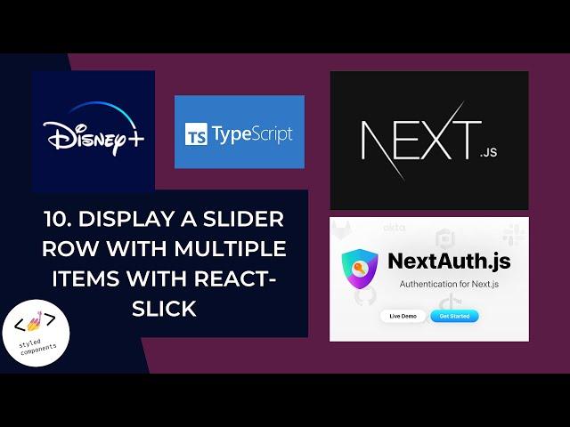 10. Display A Slider Row With React Slick #react #javascript