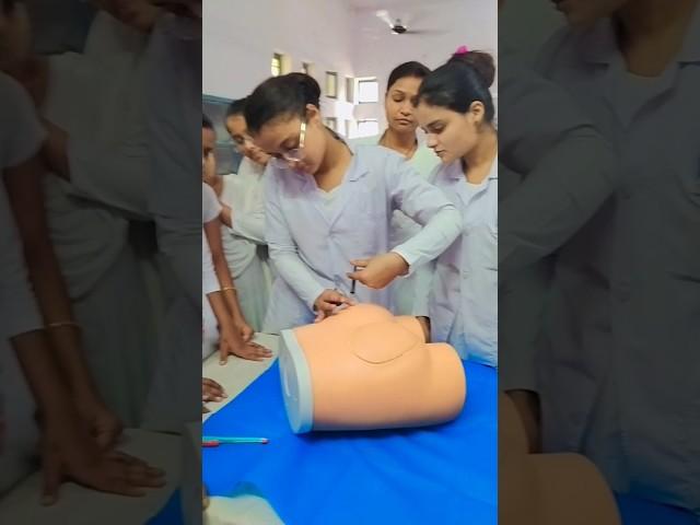 ANM | GNM | Bsc nursing students life | IM injection practice #youtubeshorts