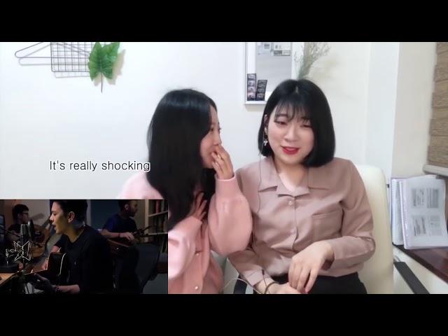 reaksi cewek korea menonton video Ariel _ mungking nanti (bahasa jepang)  HD