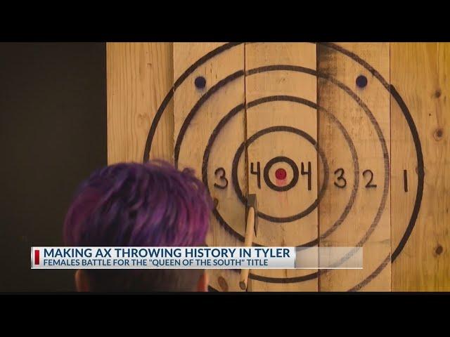 'Queen of the South' axe throwing competition puts niche sport in spotlight