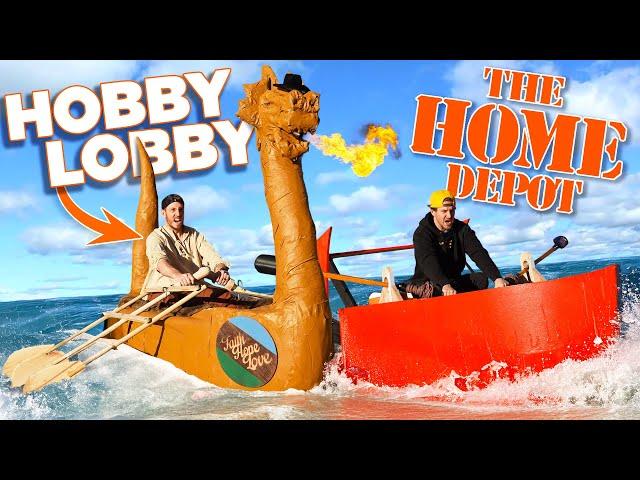 Hobby Lobby VS Home Depot *Boat Build Challenge!*