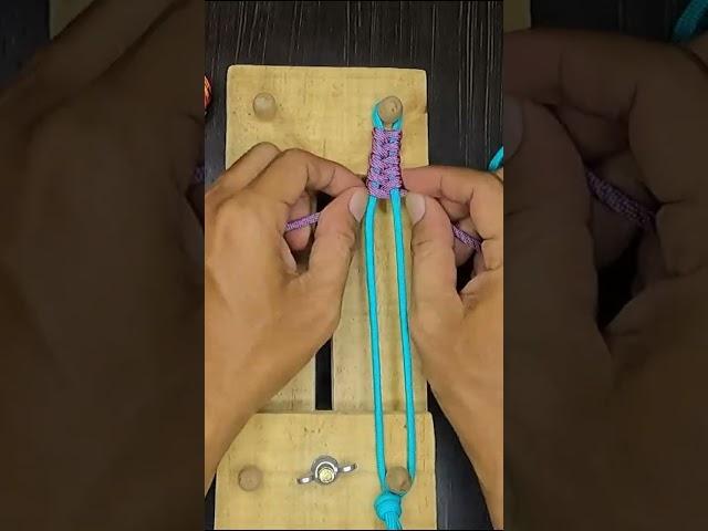Paracord Bracelet making : easy fishtail braid