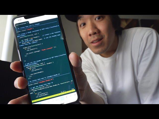 Coding a whole web app ONLY using my Phone.