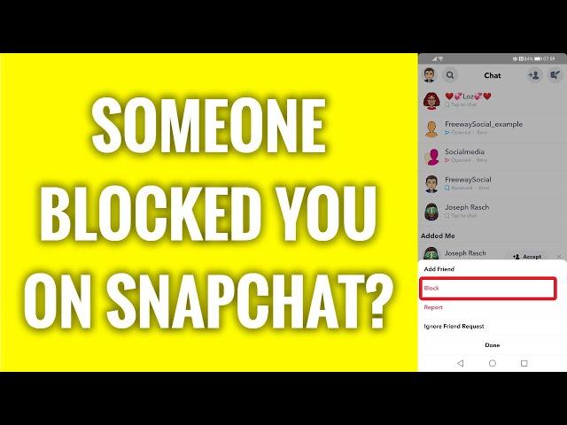 Find Out If Someone Blocked You On Snapchat