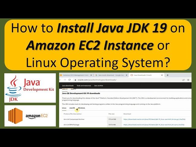 How to Install Java JDK 19 on Amazon EC2 Instance or Linux Operating System? | JDK installation