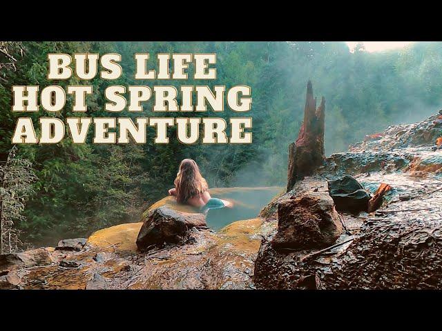 Skoolie Hot Spring Adventure | Full-Time Travel in a School Bus