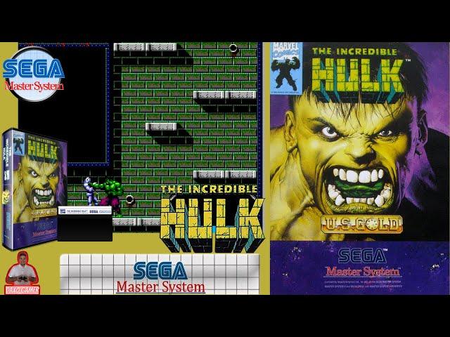 The Incredible Hulk (Master System)(1994)ZERADO - Full Game jogando ATÉ ZERAR e Comentando + caras