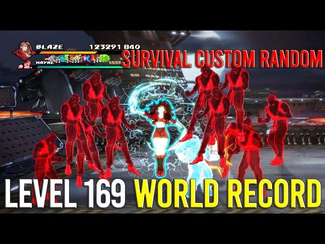 Streets Of Rage 4 - Blaze SOR4 Survival Custom Random World Record V8 (Level 169)