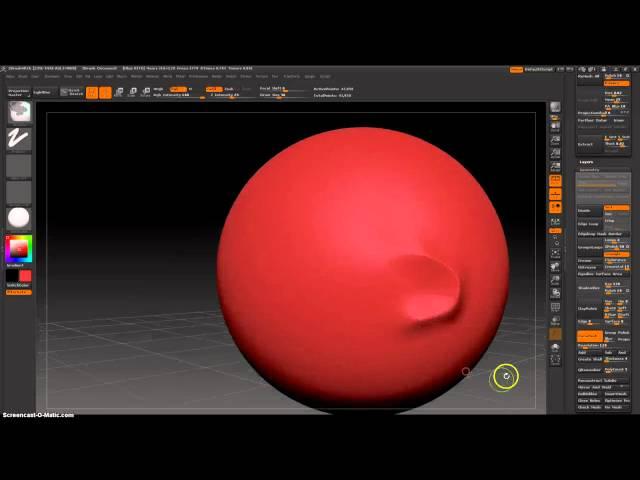 Zbrush 4 R2b Curve Pinch Brush