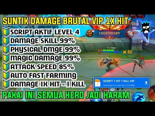 100% WORK‼️ SCRIPT DAMAGE + RANK BOOSTER MOBILE LEGENDS TERBARU 2024 NO BANNED 100% WORK