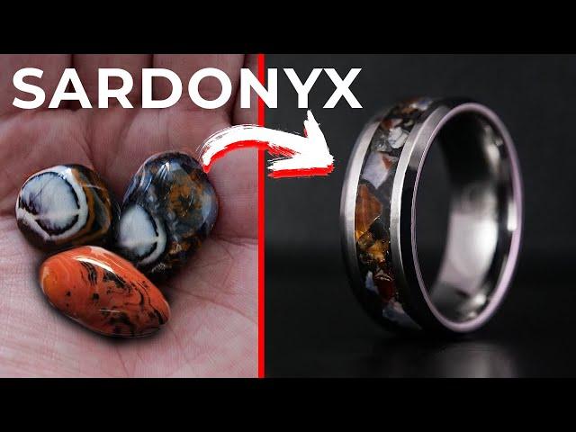 Making A Sardonyx Inlay Ring (August Birthstone)