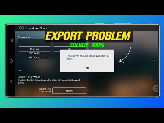 how to fix kinemaster exporting error problem