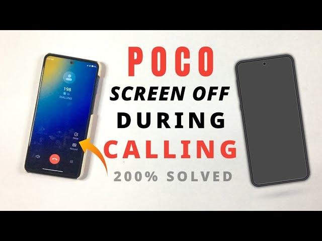 Poco Screen Off During Call | Problem Solved 200% | Miui 12.5/13