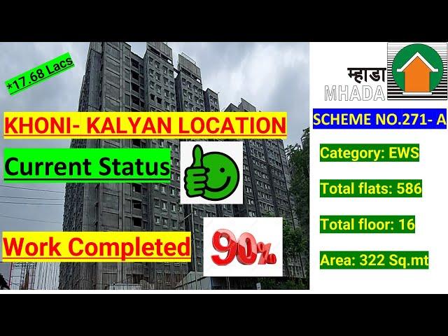 KHONI Kalyan Current Status | Scheme no. 271- A | EWS Sample flat | MHADA Lottery 2021 |