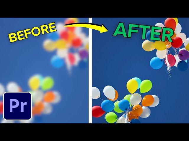 How to Fix Blurry Video in Premiere Pro
