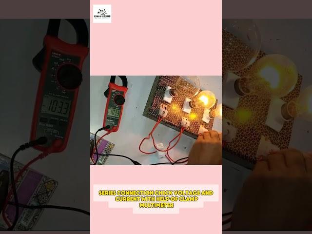 How to Check Voltage & Current in Series Connection Using a Clamp Multimeter #ElectricalTesting #fyp