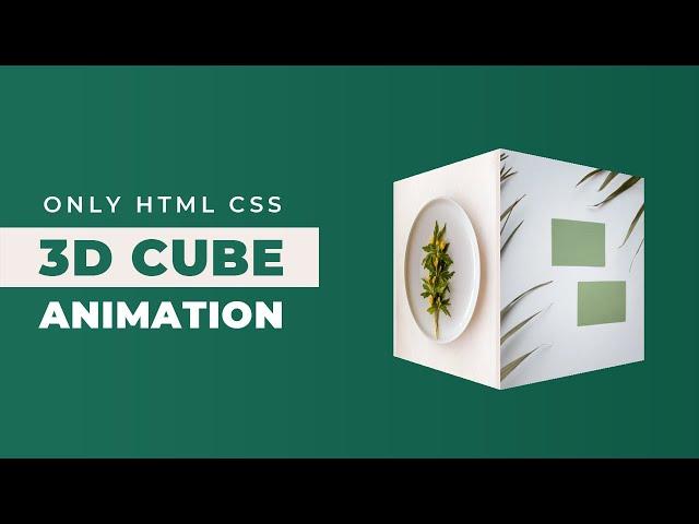 Pure CSS 3D Cube Animation | CSS Animation Examples