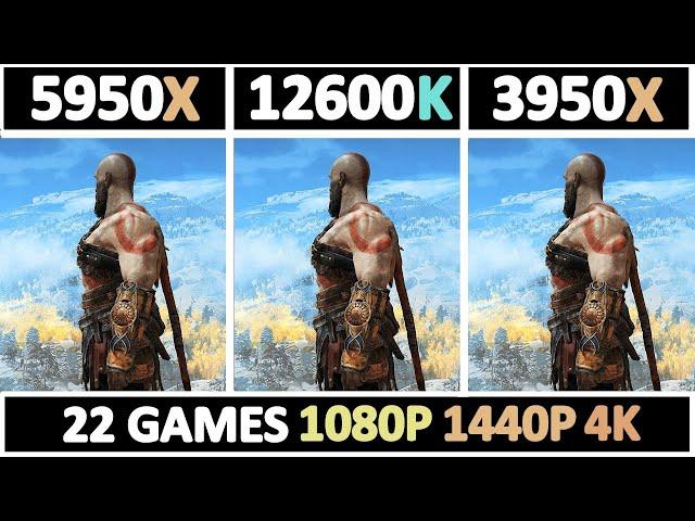 Intel I5 12600K vs Ryzen 9 5950X vs 3950X | Tested 22 Games |