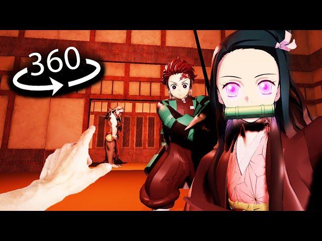 360° VR - Demon Slayer | Tanjiro and Nezuko protect YOU from DEMON!