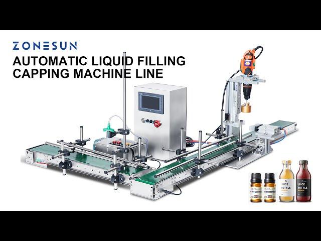 ZONESUN ZS-FAL90S Small business production line automatic filling and capping machine