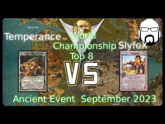 World Championship Event 2023 - Top 8- Temperance vs SlyfoX | Warlord: Saga of the Storm CCG