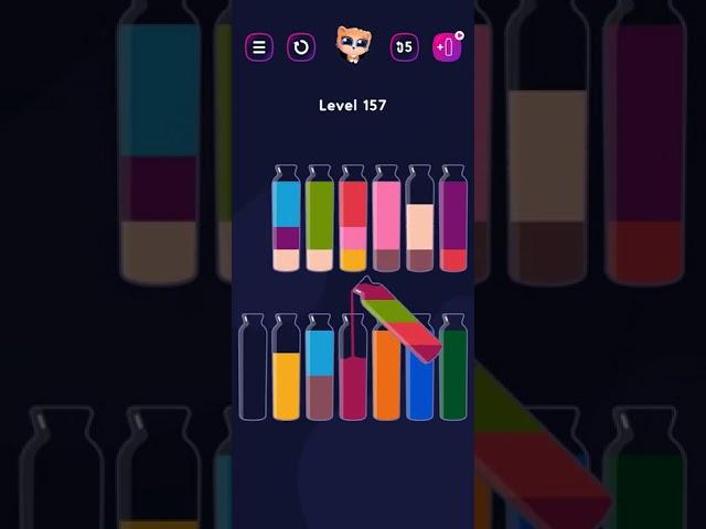 Get Color Bottle Game level 157 #shorts #pggaming