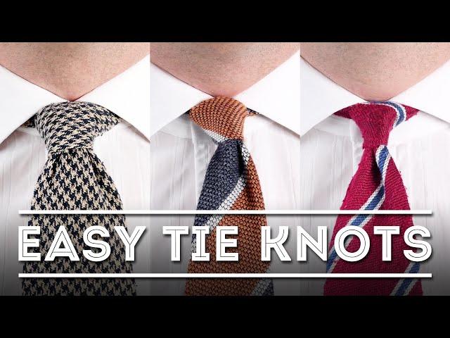 3 Easiest Tie Knots for Beginners - Step-By-Step Instruction - Works Guaranteed