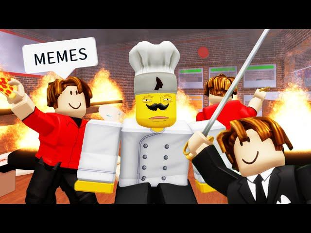 ROBLOX Work at a Pizza Place Funny Moments (MEMES) 