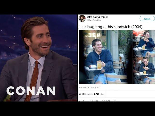 Jake Gyllenhaal Reacts To @JakeActivities | CONAN on TBS