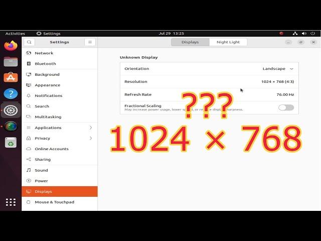 Ubuntu resolution stuck at 1024x768