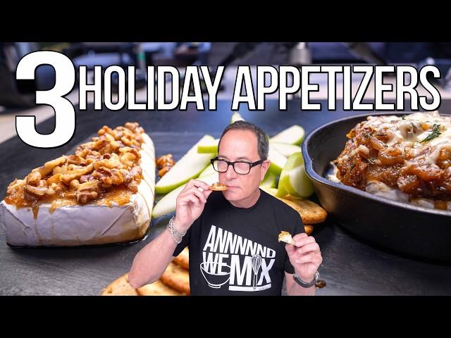 INSANELY SIMPLE & DELICIOUS CHEESY HOLIDAY APPETIZERS! | SAM THE COOKING GUY