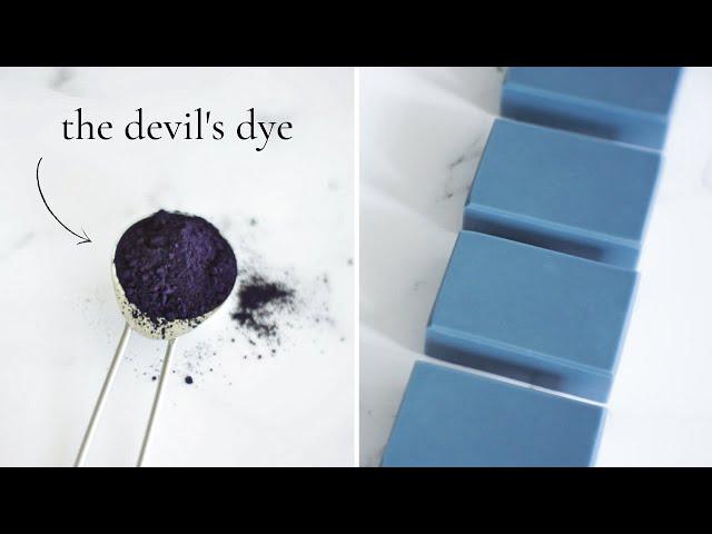 Use this ancient natural dye to color handmade soap blue