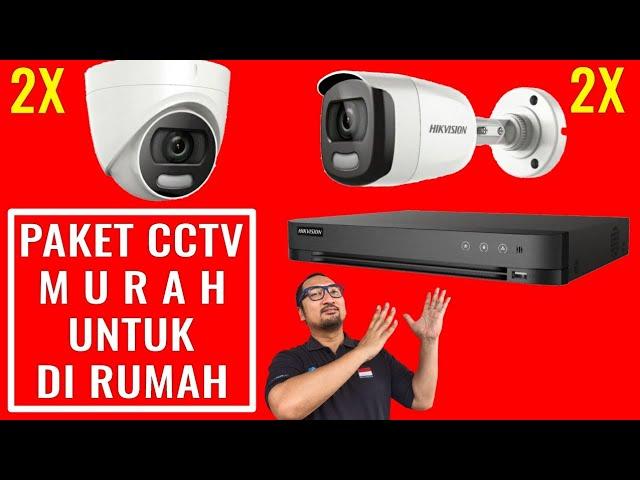 Review Paket 4 Kamera CCTV + DVR Hikvision yang Murah