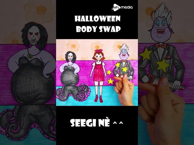 Halloween Body Swap Challenge #bodyswap #genderswap #shorts #stopmotion #seegichannel