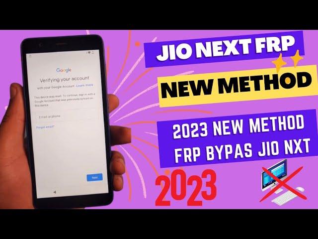 JioPhone Next Frp Bypass WithOut Pc 2023 Android 12 | New Method Jio Next Frp Bypass 2023 Android 13
