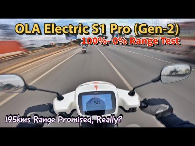 Ola Electric S1 Pro (Gen2) Range Test - Pradeep on Wheels