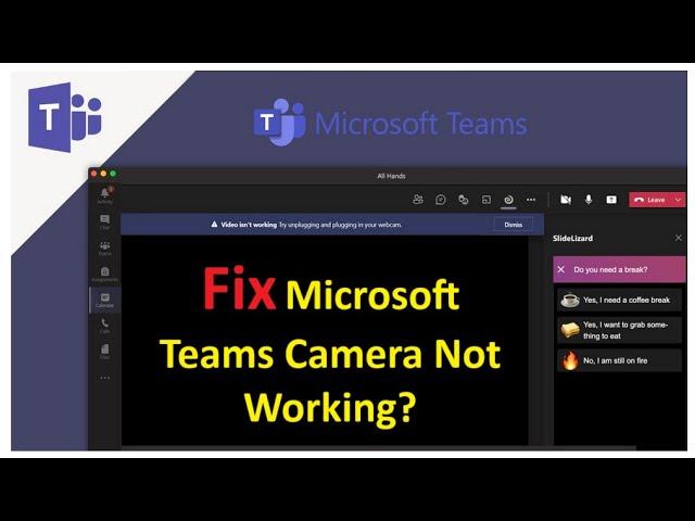 How to Fix Microsoft Teams Camera Not Working?