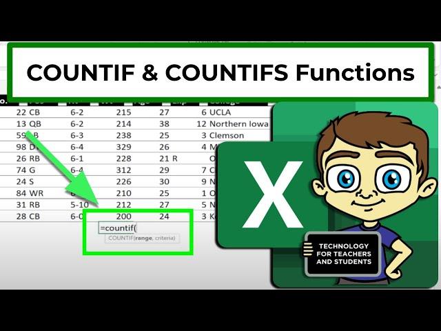 The Excel COUNTIF and COUNTIFS Functions