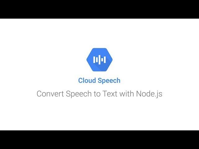 Converting speech to text with Node.js