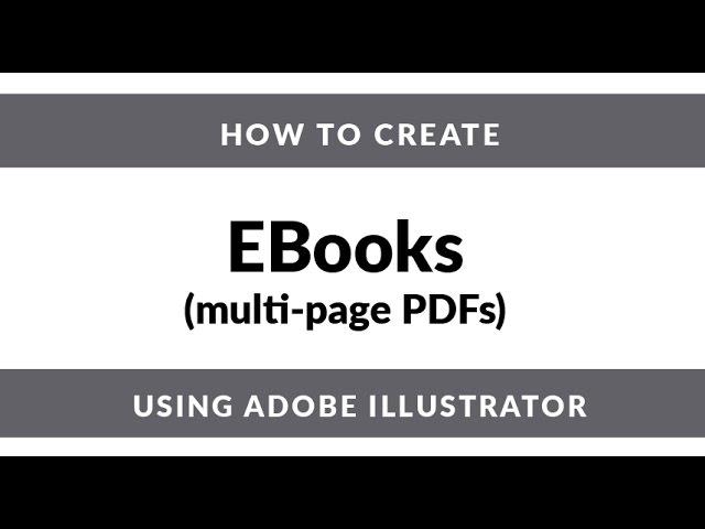 Adobe Illustrator Tutorial | How To Create an eBook with Adobe Illustrator