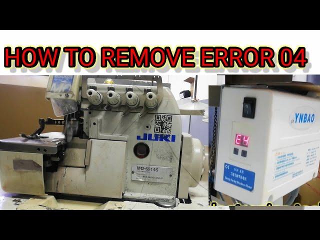 How to remove error 04 of YGF YNBAO SERVO MOTOR  in hindi and urdu by gm electronics tech