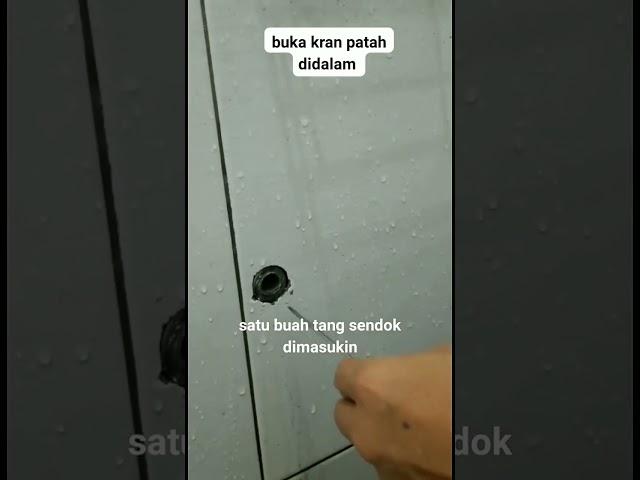 cara mudah dan simpel buka kran patah didalam