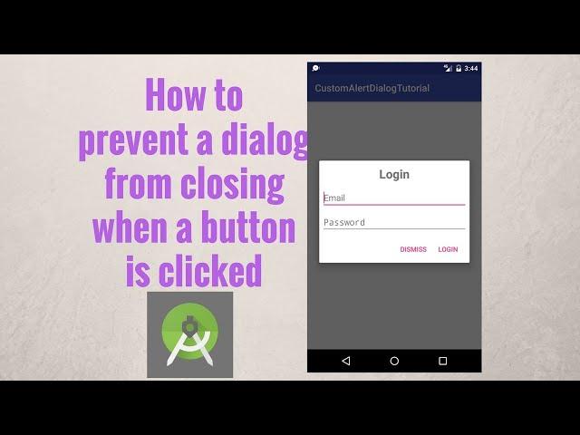 Android Custom Dialog | Create Android Alertdialog With a Custom Layout | android studio