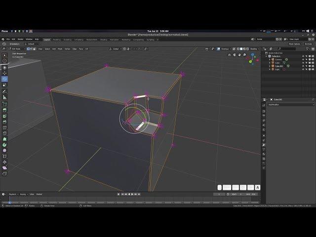 Normal Editing & Bevel Tool Modifier Improvements in Blender 2 8 Tutorial Overview