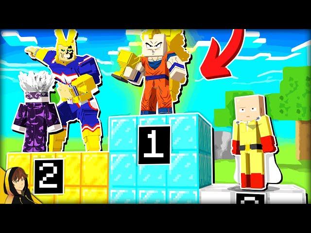 I Hosted & Entered an ANIME TOURNAMENT in MINECRAFT Bedrock!?!