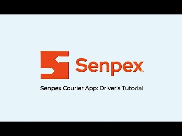 How to use Senpex Courier App - Driver's Tutorial Video