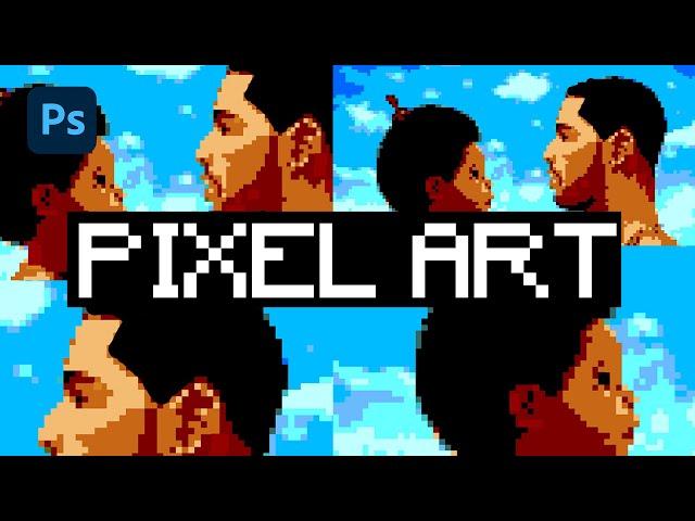 Pixel Art/8-Bit Photo Effect - Photoshop CC Tutorial